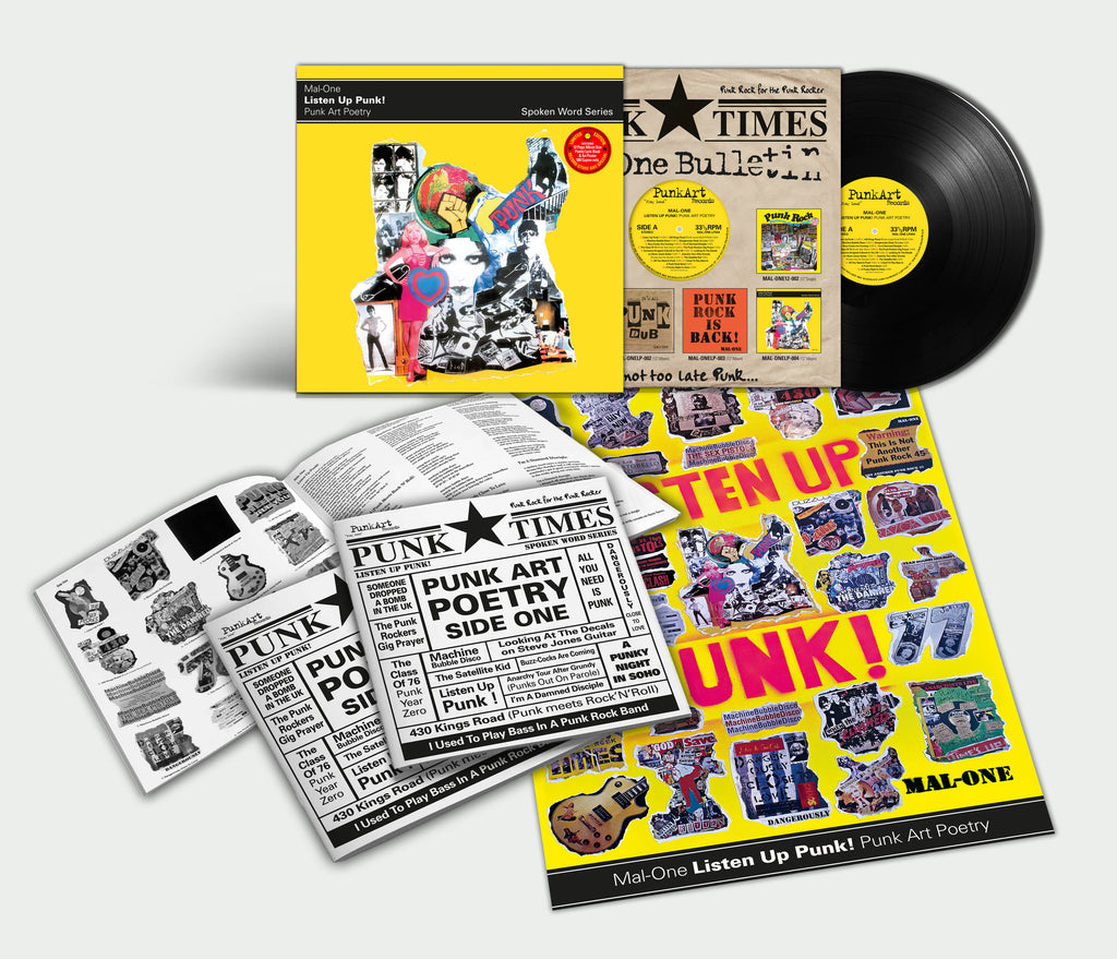 Ray Punk Listen Up Punk! Punk Art Poetry, Spoken Word Album (RSD 2024) – Sister Ray