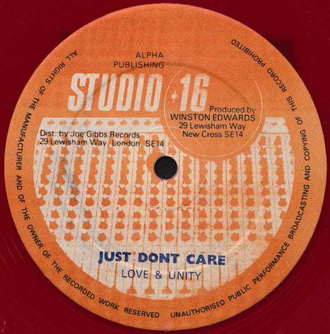 Just Don't Care / Cut From Master Tape