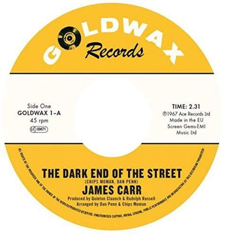 James Carr The Dark End Of The Street / You’ve Got My Mind