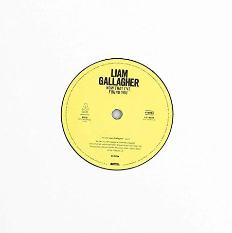 Liam Gallagher Now That I’ve Found You LP 0190295364519