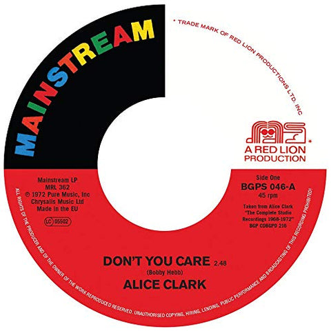 Alice Clark Don’t You Care / Never Did I Stop Loving You LP