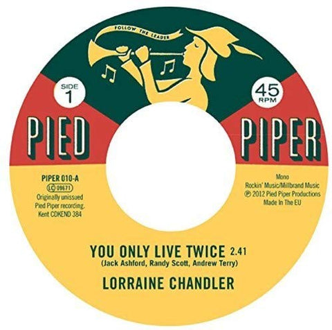 Lorraine Chandler You Only Live Twice / Hold To My Baby LP