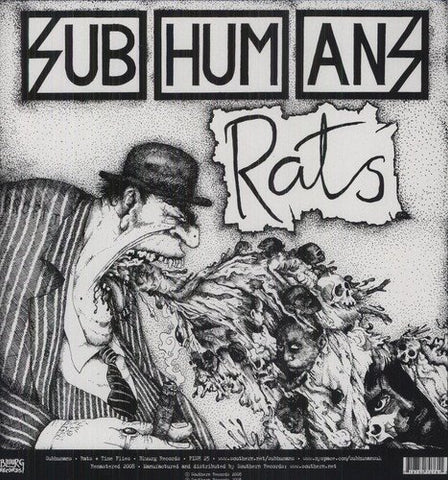 Subhumans Time Flies/Rats LP 0718750707611 Worldwide