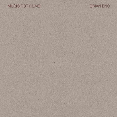 Brian Eno Music For Films LP 602567750710 Worldwide Shipping